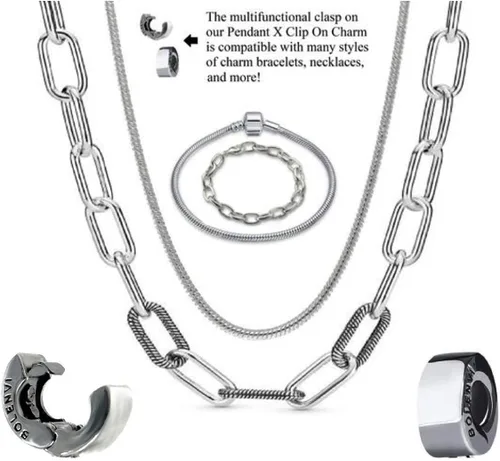 Vista 3 de Abalorio de plata de ley 925 con colgante de cuervo de pájaro negro para pulseras o collares similares Plata esterlina Sin gemas