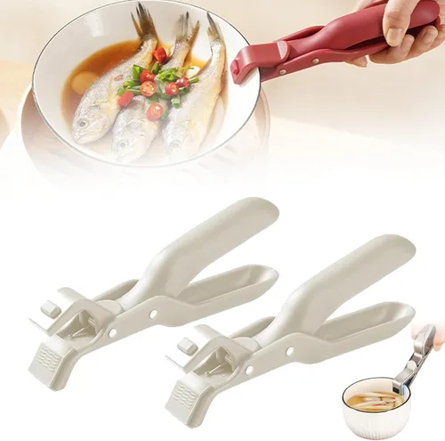 Vista 11 de Clip multiusos antiquemaduras para cocina, clip de silicona antideslizante con aislamiento térmico antiquemaduras, clip multifunción antiquemaduras