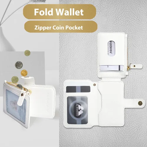 Vista 6 de M-Plateau Estuches para tarjetas, fundas de cuero para tarjetas e identificación, tarjetero para tarjetas de crédito, cartera pequeña para tarjetas
