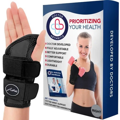 Vista 8 de Muñequera desarrollada por doctor, envolturas de muñeca para artritis del túnel carpiano, tendinitis, soporte de mano, ideal para fitness