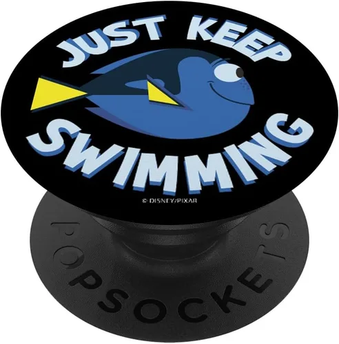 Vista 6 de Disney Pixar Buscando a Dory Just Keep Swimming PopSockets MagSafe PopGrip para iPhone