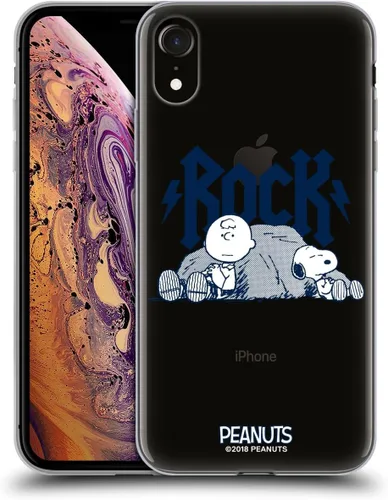 Vista 111 de Head Case Designs Funda de gel con licencia oficial de Peanuts Charlie Brown Good Grief Rock Tees [protección de grado militar] compatible con Apple