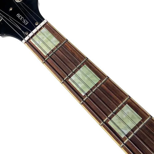 Vista 2 de Adhesivos de marcaje para diapasón para guitarras y bajos - Bloques LP/SG - Perla blanca envejecida, F-005BL-AW