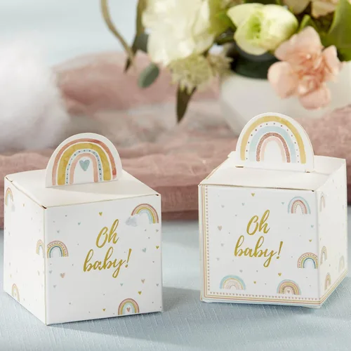 Vista 7 de Kate Aspen Boho Rainbow Shower, tamaño único, decoración de caja de bebé