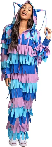 Vista 9 de Tipsy Elves Disfraz de piñata para mujer de Halloween para adultos Piñata multicolor