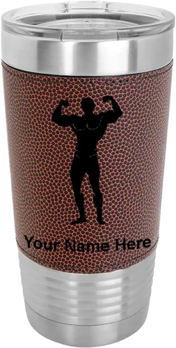 Vista 15 de LaserGram Personalized 20oz Tumbler, Bodybuilder (Baseball Style)