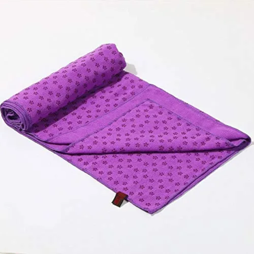Vista 4 de IBL-Toalla de yoga, toalla para esterilla de yoga caliente, absorbe el sudor, antideslizante, para yoga caliente, pilates y entrenamiento, 24 x 72