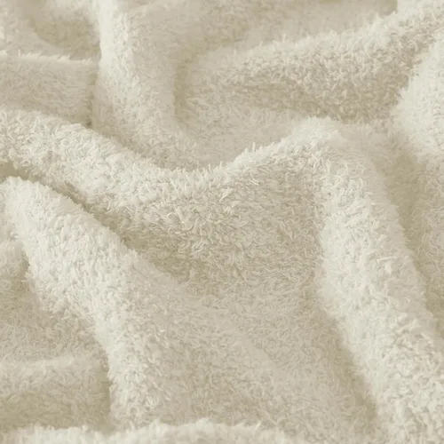 Vista 6 de CYMULA Manta de Punto Súper Suave Tamaño Throw Beige - Ligera Afelpada Esponjosa Mullida Cálida Acogedora Mantas y Throws para Sofá Cama Uso
