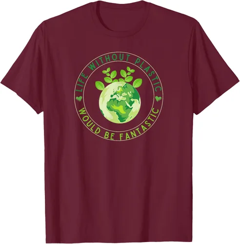 Vista 15 de Life Without Plastic Ecology Planet Original Vegan Gift T-Shirt