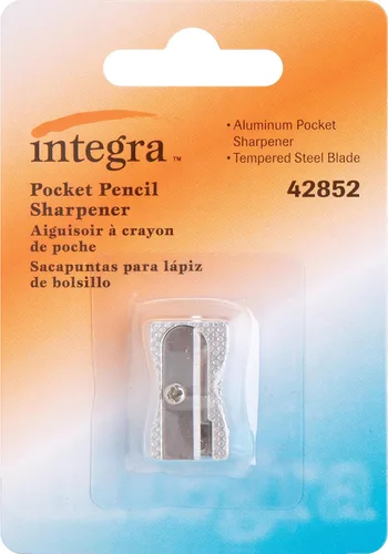 Vista 3 de Integra Sacapuntas de bolsillo de aluminio, acero, plata (ITA42852)
