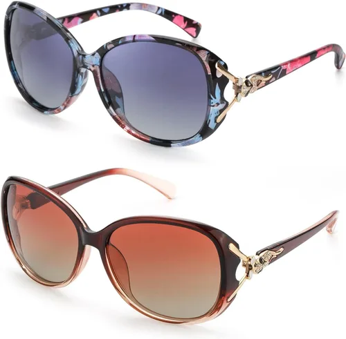 Vista 11 de FIMILU Gafas de sol para mujer, lentes de sol polarizados de gran tamaño, gafas de sol grandes para mujer, protección UV