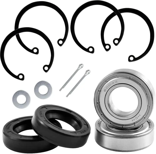 Vista 2 de Roykaw Kit de rodamiento y sello de eje trasero para carrito de golf eléctrico EZGO TXT/RXV/Medalist/Marathon, reemplaza al OEM # 611931, 70181G01