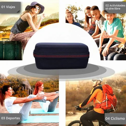 Vista 8 de LTGEM - Funda para altavoz Bluetooth portátil JBL Flip 7/6/5/Grip 5. Verde + gris