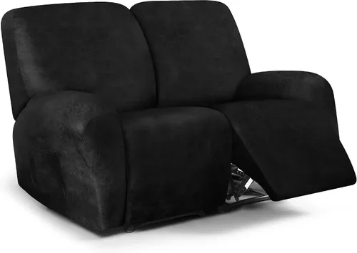 Vista 58 de ANARACHON Fundas para sillas reclinables con aspecto de cuero, funda elástica de 4 piezas, funda suave para silla reclinable, protector de muebles