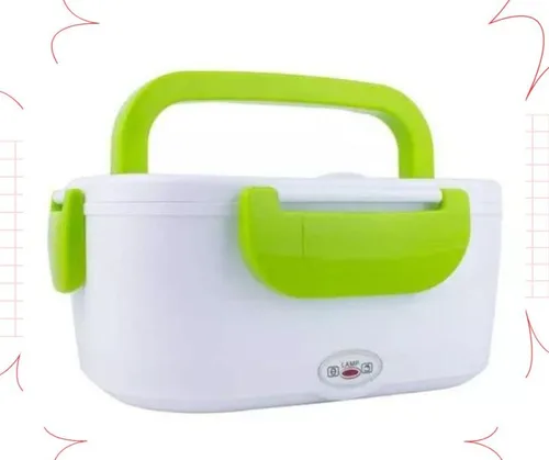 Vista 2 de Lonchera Eléctrica Lunch Box Cubierto Portátil Porta Comidas 110V