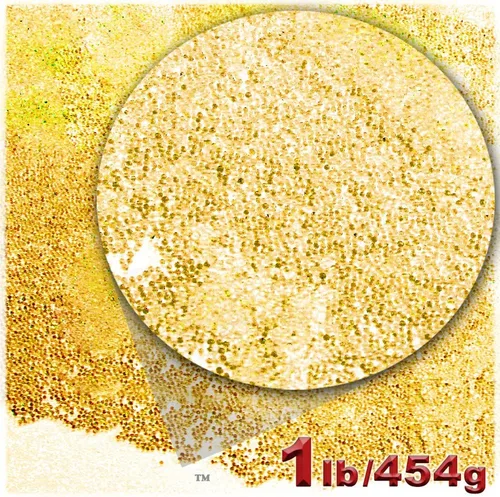 Vista 8 de The Crafts Outlet 1-LB/16.01 oz Acabado Transparente, Vidrio, Microperlas 0.024 in, Ideal para Caviar, Negro Transparente