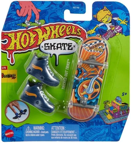 Vista 6 de Hot Wheels Vehículo de juguete Skate Tricked Out Trike™ con tenis para mayores de 5 años