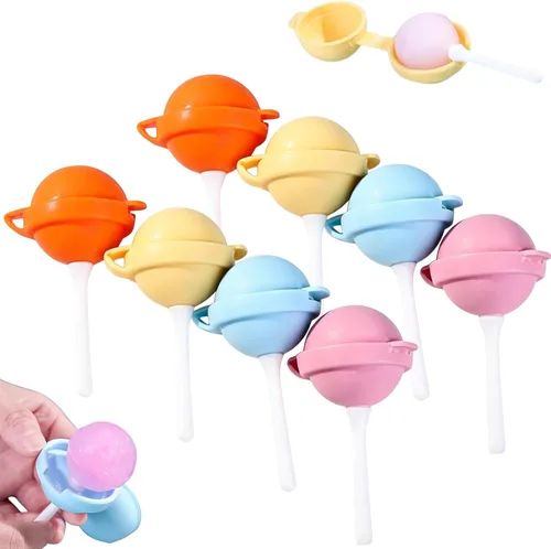 Vista 10 de Moldes de silicona para hacer helados, molde divertido para paletas de paletas 2026, colorido fabricante de paletas para fiestas de verano, molde
