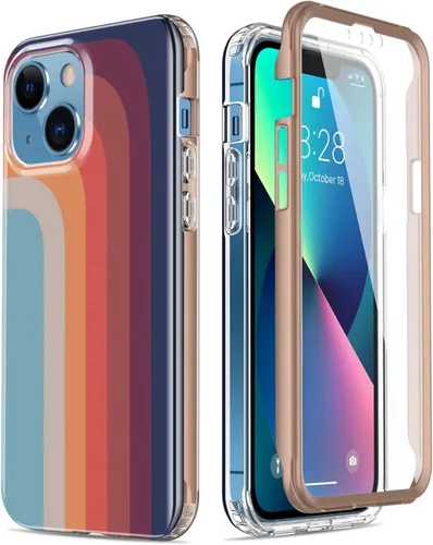 Vista 53 de Esdot Funda protectora para iPhone 13 Mini con protector de pantalla integrado, protección de grado militar con diseños de moda para mujeres