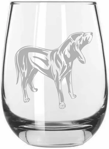Vista 47 de Shar Pei (chino) - Vaso de vino sin tallo grabado para perro, 15.25 onzas