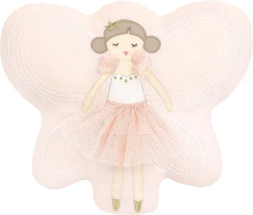 Vista 10 de MON AMI Decoración de Acento de Zapatilla de Ballet – 14" Almohada de Zapato de Ballet de Felpa Rosa para Guardería, Habitación de Niños