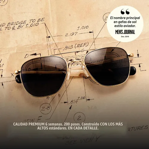 Vista 3 de Randolph Eyewear Aviator Sunglasses for Men & Women – Non-Polarized & Polarized Lenses Bright Chrome UV Protection Sunglasses