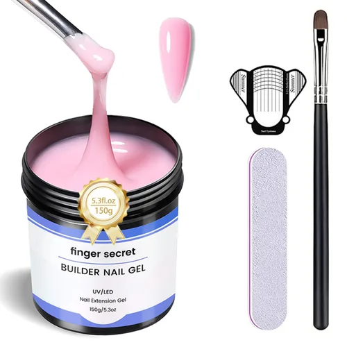 Vista 15 de Gel constructor de gel duro para uñas de larga duración fuerte mano desnuda 3D escultura para extensión de uñas 4oz