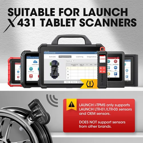 Vista 7 de Nueva herramienta de servicio TPMS portátil LAUNCH X-431 i-TPMS TSGUN 2026, reinicio, reinicio y programa, sensores TPMS Funciona con escáner X-431