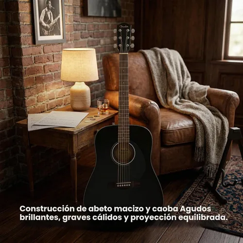 Vista 4 de Conjuntos de guitarras acústicas Fender CD-60.