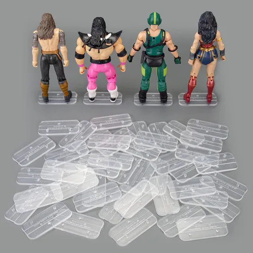 Vista 14 de SIXPOINTS 36 piezas de base redonda de plástico negro para figuras, soportes de soporte de 6 pulgadas compatibles con figuras de juguete 1/12 Marvel