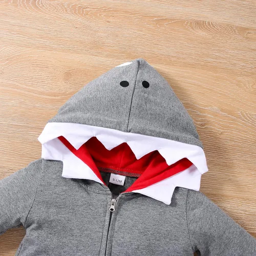 Vista 4 de LYQTloml Mameluco con capucha y dinosaurio de dibujos animados para bebés y niñas