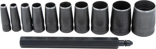 Vista 3 de Lang Tools 950 Juego de Punzones para Agujeros de Juntas (11 Piezas), Negro, Talla Única