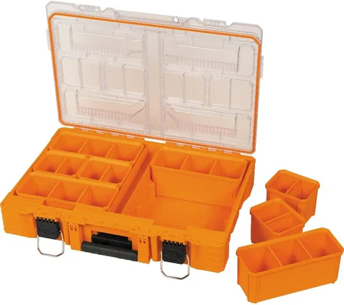 Vista 12 de Klein Tools 54806MB MODbox - Caja de compartimento alto, organizador de herramientas de ancho completo, caja de herramientas de piezas pequeñas