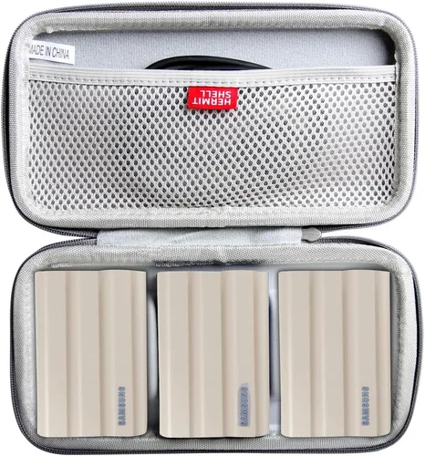 Vista 10 de Hermitshell Funda rígida de viaje para Samsung T7 Shield 2TB / 1TB / 4TB, SSD portátil, USB 3.2 Gen2 unidad externa de estado sólido