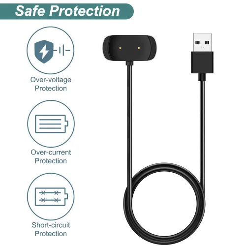 Vista 5 de Kissmart Cable de carga para Amazfit Bip 5, Bip 3, Bip U, T-Rex Pro, GTS 4 Mini, GTS 2, GTS 2 Mini, GTS 2e, GTR 2, GTR 2e, GTR Mini, activo, cable