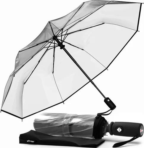 Vista 98 de REPEL Windproof Travel Umbrella - Compact & Withstands Winds up to 85MPH , Strongest Premium Auto Folding Umbrella for Rain and Sun - Durable, Light