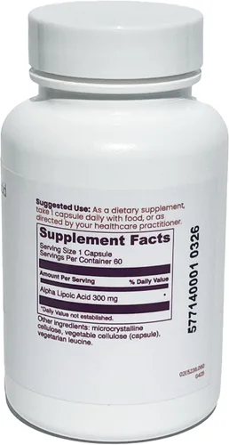 Vista 2 de Eternity Medicine - Ácido alfa lipoico 300 mg - Suplemento vegano ALA para la salud nerviosa, energía - 60 cápsulas - Formulado por médicos, sin