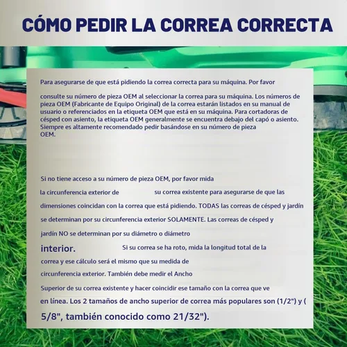 Vista 7 de M154294 Cinturón de cubierta para John Deere 42 pulgadas cubierta Z225 Z235 EzTrak Cinturón