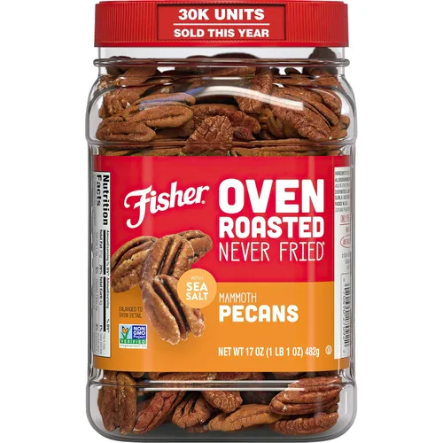 Vista 11 de FISHER Oven Roasted Never Fried - Mezcla de frutos secos asados al horno, nunca fritos Pack Of 1, Healthy Snacks For Adults, No Added Oil, No