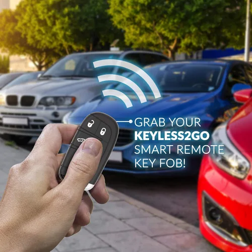 Vista 6 de Keyless2Go Repuesto para llave inteligente de proximidad de 5 botones para Chrysler Dodge M3M-40821302 68155687 AB