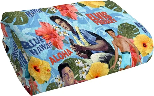 Vista 3 de Trevco Elvis Presley Blue Hawaii - Toalla de playa con licencia oficial de 30 x 60 pulgadas