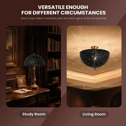 Vista 5 de Pantalla de lámpara con clip, cubierta de bombilla con forma de cúpula de metal, decoración de iluminación moderna, pantalla pequeña para luces