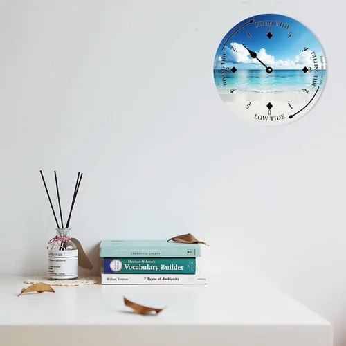 Vista 5 de Tide Clocks for East Coast Beach Ocean Beach Clock Time Coastal