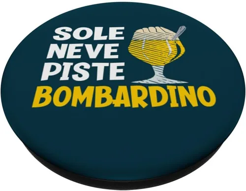 Vista 2 de Sole Neve Piste Bombardino PopSockets Adhesive PopGrip