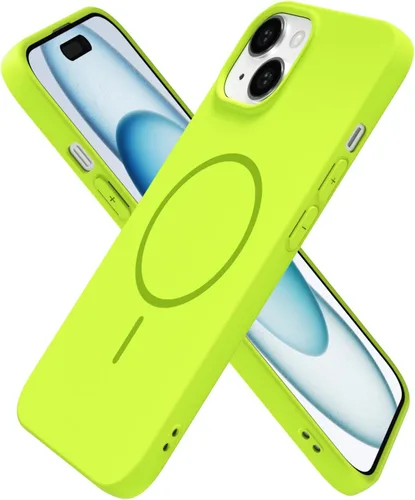 Vista 13 de Oakxco Funda de Silicona Mag Safe para iPhone 12 Pro Max, Funda Magnética Delgada y Fina Compatible con Carga Inalámbrica MagSafe, Bonita Funda