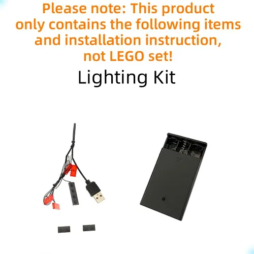 Vista 3 de GEAMENT Kit de luz LED compatible con el casco LEGO The Mandalorian, juego de iluminación para modelo de construcción 75328