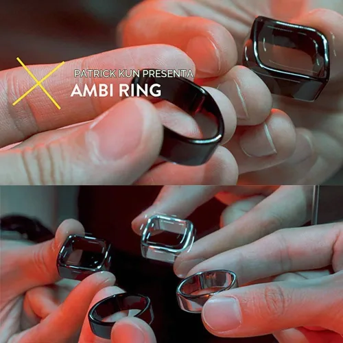 Vista 3 de SUMAG Ambi Anillo Trucos de magia Círculo Cuadrado Mago Mago Accesorios Primer Plano Calle Ilusión Óptica Gimmick Props