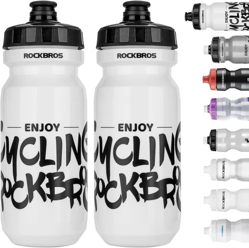 Vista 27 de ROCKBROS Botella de agua para bicicleta de 20oz-25oz Squeeze Ciclismo