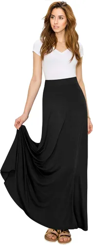 Vista 4 de Lock and Love Maxi falda de cintura alta para mujer estampado con estilo falda larga