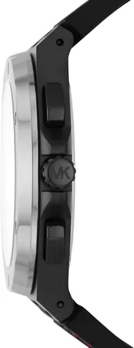 Vista 2 de Michael Kors Lennox - Reloj cronógrafo, Negro & rojo